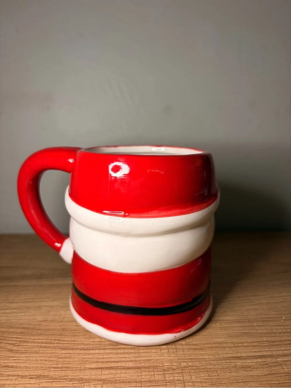 Holiday Time Santa Claus Christmas Coffee Mug 3D Figural Ceramic Mug